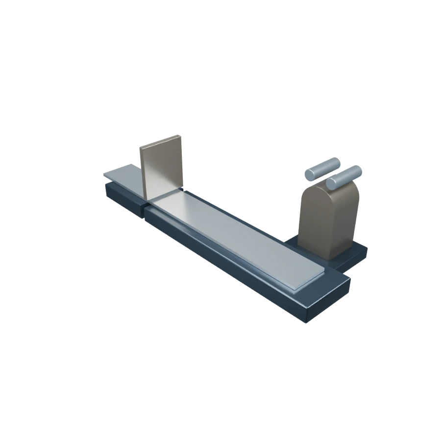 The tool separates the sheet strip and then bends it.